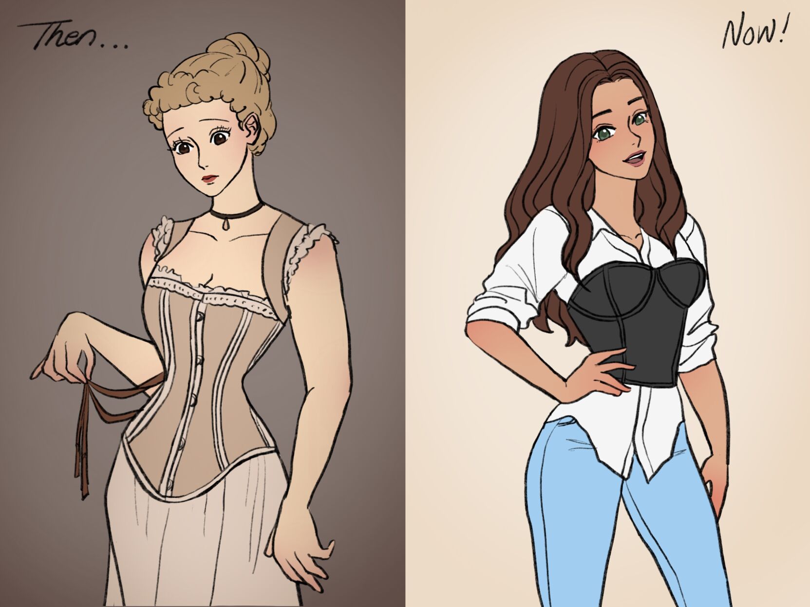 Modern-day corsets